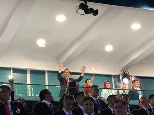 Teriakan Jokowi di Pembukaan Asian Games 2018