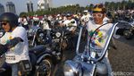 Ratusan Moge Kawal Obor Asian Games