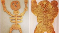 Niatnya ingin membuat cookies bentuk tengkorak, hasilnya justru tengkorak yang kelebihan lemak tubuh. Foto: Istimewa