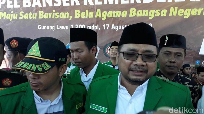 Ketua Umum GP Ansor Yaqut Cholil Qoumas