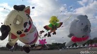 Keren! Di Bali Ada Layang-layang Jumbo Trio Maskot Asian Games 2018