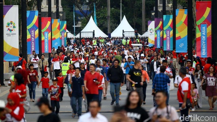 Suasana di SUGBK jelang pembukaan Asian Games 2018. Foto: Grandyos Zafna Suasana di SUGBK jelang pembukaan Asian Games 2018. Foto: Grandyos Zafna