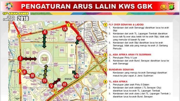 6.281 Personel Amankan GBK hingga JPO di Pembukaan Asian Games