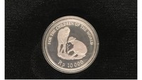 Periode 1999 BI juga pernah menerbitkan uang pecahan Rp 10.000 untuk seri For Children of the world. Gambar yang digunakan kegiatan pramuka dalam penanaman sejuta pohon. Istimewa/Dok. Bank Indonesia.