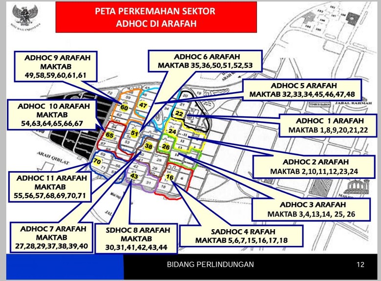 Ada 11 Pos Petugas Haji di Arafah, Ini Peta Lokasinya Ada 11 Pos Petugas Haji di Arafah, Ini Peta Lokasinya