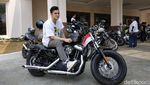 Gaya Rizky Nazar Naik Harley