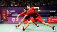 Permainan cukup baik ditampilkan oleh kedua ganda putri asal Indonesia ini. Istimewa/Dok. Humas PBSI.