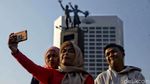 Ondel-ondel hingga Upin-Ipin Meriahkan CFD di Bundaran HI