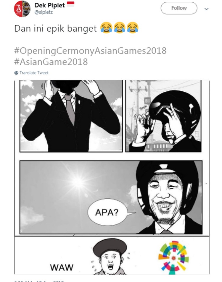 Ekspresi Anak Pramuka di Pembukaan Asian Games 2018 Bikin ...