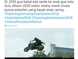 Kocaknya Meme Aksi Moge dan Joget Dayung Presiden Jokowi