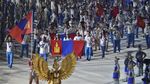 Pembawa Bendera Mongolia Curi Perhatian di Pembukaan Asian Games