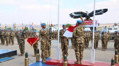 Pasukan Garuda UNIFIL Gelar Upacara HUT RI ke-73 di Lebanon Selatan