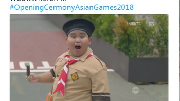 Ekspresi anak tersebut yang terlihat setengah terkejut, setengah kagum memang sangat meme-able. Foto: Internet