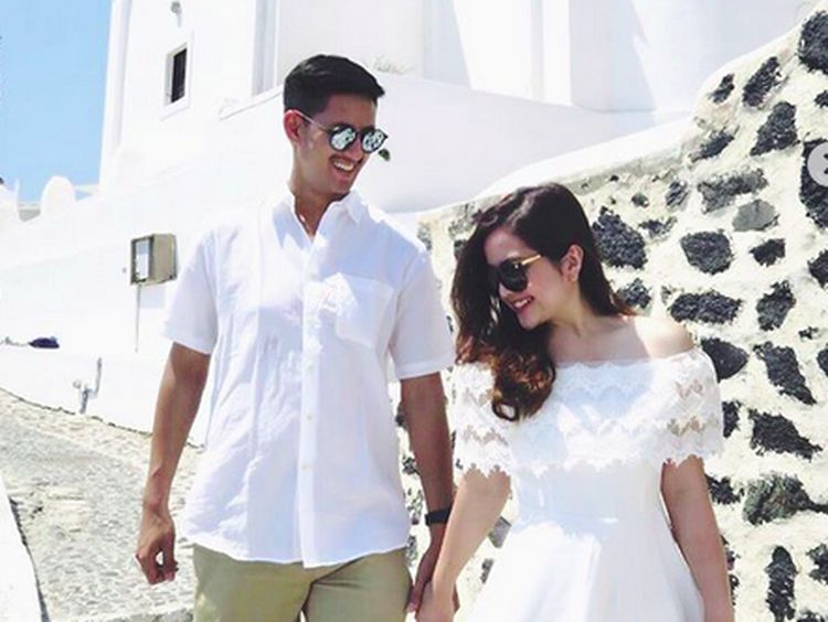 Tasya Kamila & Suami Mesra di Santorini