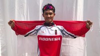 Dalam perlombaan yang dilangsungkan di Khe Bun Hill, Subang, Senin (20/8/2018) siang WIB, Khoiful Mukhib berhasil menjadi yang terbaik untuk meraih medali emas Asian Games 2018. Dok. CNN.