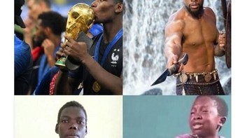 Pau Pogba juga tak lepas dari jeratan meme kocak netizen. Foto: Istimewa