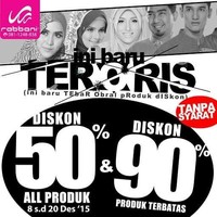 Tampaknya Rabbani memang senang menyingkat kalimat jadi kata yang kontroversial. Seperti ‘Teroris’ yang berarti (Tebar Obral Produk Diskon). Menurut Ridwan, menggunakan kata-kata unik tersebut sah-sah saja selama kontennya positif. (Foto: Instagram)