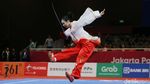 Raih Emas Cabang Wushu, Begini Aksi Lindswell Kwok