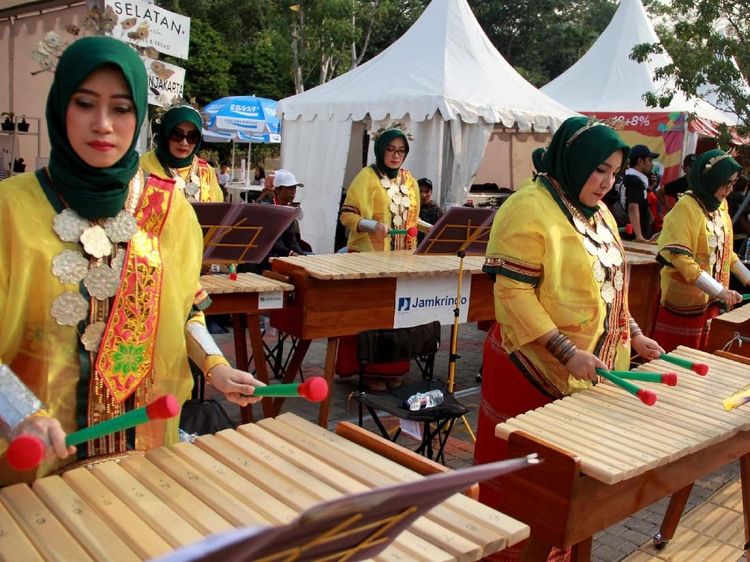 Alat Musik Tradisional Kolintang Sambut Asian Games 2018