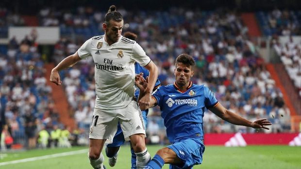 Gareth Bale mencetak satu gol saat Real Madrid mengalahkan Getafe 2-0.