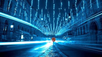 Lampu jalanan yang menghasilkan cahaya cahaya biru. Foto: bored panda