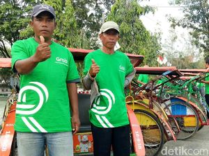 50 Becak Siap Antar Penumpang Secara Gratis Selama Asian Games