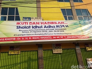Ini Dia Lokasi Salat Idul Adha di Ungaran Selasa Besok