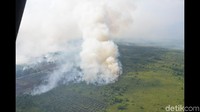 Ada 4 helikopter Puma yang diterjunkan untuk water bombing. Foto: Pentak Lanud Supadio