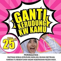 Iklan Rabbani yang juga menyedot perhatian adalah tentang ‘Kerudung KW’ yang disebut bisa menentukan keberkahan rezeki. Banyak yang menyayangkan Rabbani menyebut ‘keberkahan rezeki’ dalam berjualan hijabnya. (Foto: Instagram)
