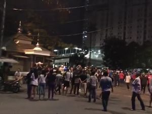 Video Tawuran Warga di Depan Pasar Rumput Manggarai