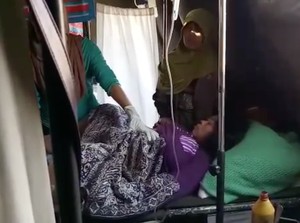 Saat Korban Gempa Lombok Melahirkan di Tenda Pengungsian