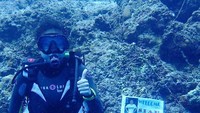 Saat ia mengunjungi Pulau Makalehi, Sulawesi Utara. Terimakasih Siau sudah menemani hobby saya diving dan melihat keindahan bawah laut di kampung halaman saya sendiri dan juga saya merasa dihormati karena spot diving kali ini memakai nama initial saya GP POINT di pulau Makalehi. 😅😆 kita mo bale ulang kwa kong bawa kita pe tamang2, kata Greysia dalam keterangan foto tersebut. (Foto: Instagram/greyspolii)
