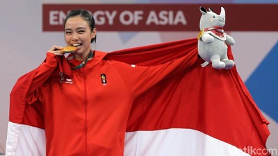 Lindswell Kwok Gigit Emas Kedua Indonesia