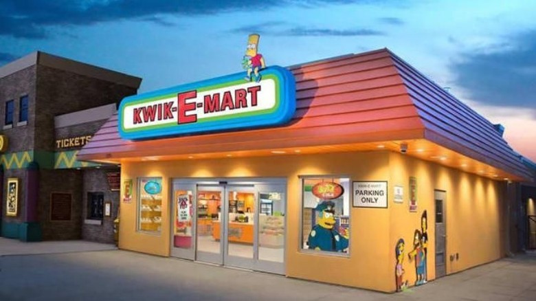 Kwik-E-Mart di Amerika Serikat (Courtesy SimEx-Iwerks Entertainment/CNN) Kwik-E-Mart di Amerika Serikat (Courtesy SimEx-Iwerks Entertainment/CNN)