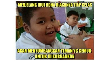 Nasib si gemuk jadi bahan candaan. (Foto: internet)