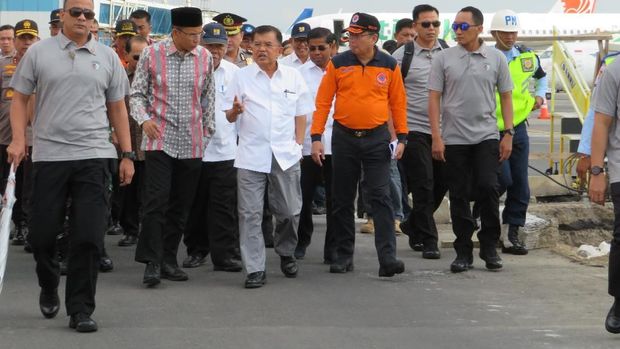 JK akan meninjau dan menggelar rapat terkait penanggulangan gempa bumi di Lombok.