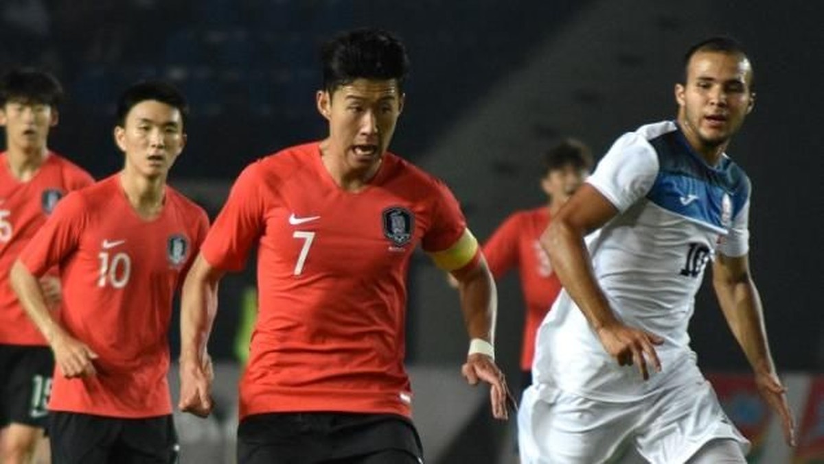 Son Heung-min optimistis dengan peluang Korsel meraih medali emas cabang sepakbola Asian Games 2018 (Foto: Timur Matahari/AFP)