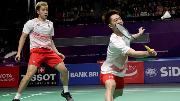 Ganda putra Kevin Sanjaya/Marcus Fernaldi Gideon jadi andalan untuk menghadapi China. (