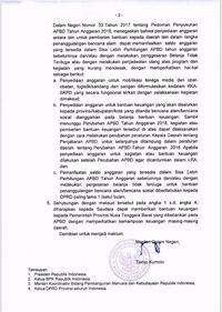 Fahri Hamzah Umbar Surat Tjahjo Minta Kepala Daerah Bantu NTB