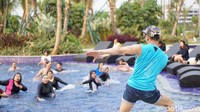 Aqua zumba, olahraga kardio yang ternyata lebih berat dibandingkan zumba biasa namun lebih aman. (Foto: Annissa/detikHealth)