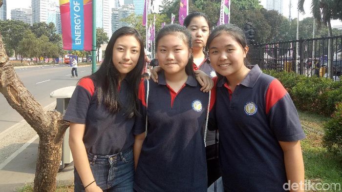 Ucapan seru dan keren terlontar dari pelajar ini saat menilai Asian Games 2018 (Foto: Amalia Dwi Septi/detikSport) Ucapan seru dan keren terlontar dari pelajar ini saat menilai Asian Games 2018 (Foto: Amalia Dwi Septi/detikSport)
