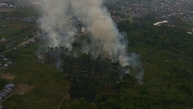 Polisi Buru Dalang 2 Kebakaran Lahan Dekat Wisma Atlet Jakabaring