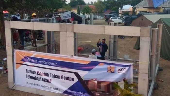 Biaya Rp 50 Juta Unit Rumah  Tahan Gempa di Lombok Kelar 6 