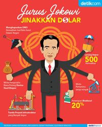 Jurus Jokowi Jinakkan Dolar AS