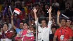 Ekspresi Jokowi Tonton Final Bulutangkis Beregu Putra Asian Games 2018