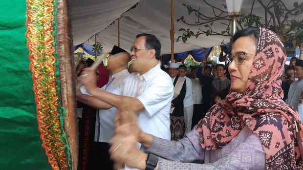 Sri Mulyani dan Menteri-menteri Jokowi Rayakan Idul Adha di Kantor Pajak