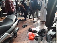 Jemaah Salat Id Keluhkan Kurangnya Tempat Sampah di Istiqlal
