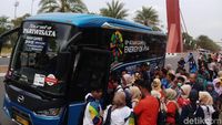 Berebut Naik Shuttle Bus Asian Games 2018 di Jakabaring