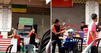 Viral! Penjual Ini Tak Sengaja Lempar Adonan Roti Canai ke Kepala Pengunjung