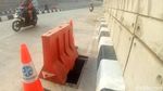 Foto: Tutup Gorong-gorong Underpass Mampang Hilang Ketiga Kalinya